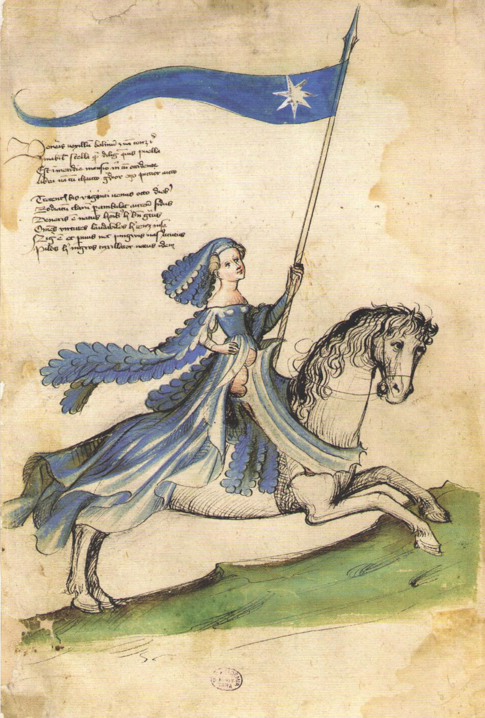 Barbara Celjska na konju