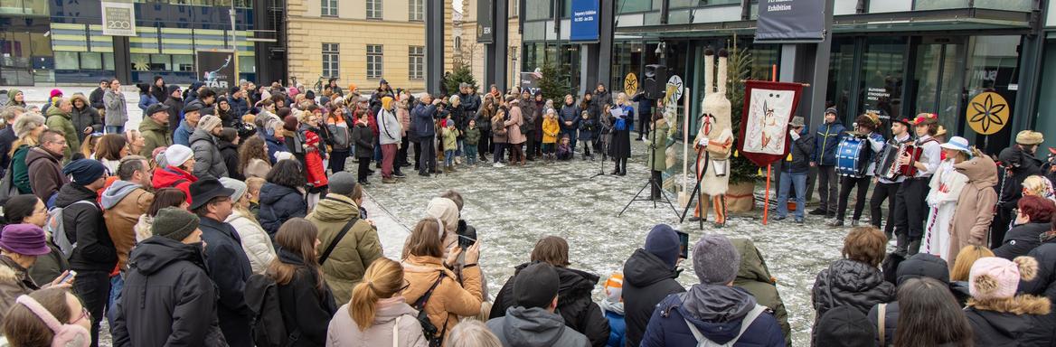 Na slovenski kulturni praznik smo v SEM odprli priložnostno razstavo Vrbišće šjme! Foto: Blaž Verbič