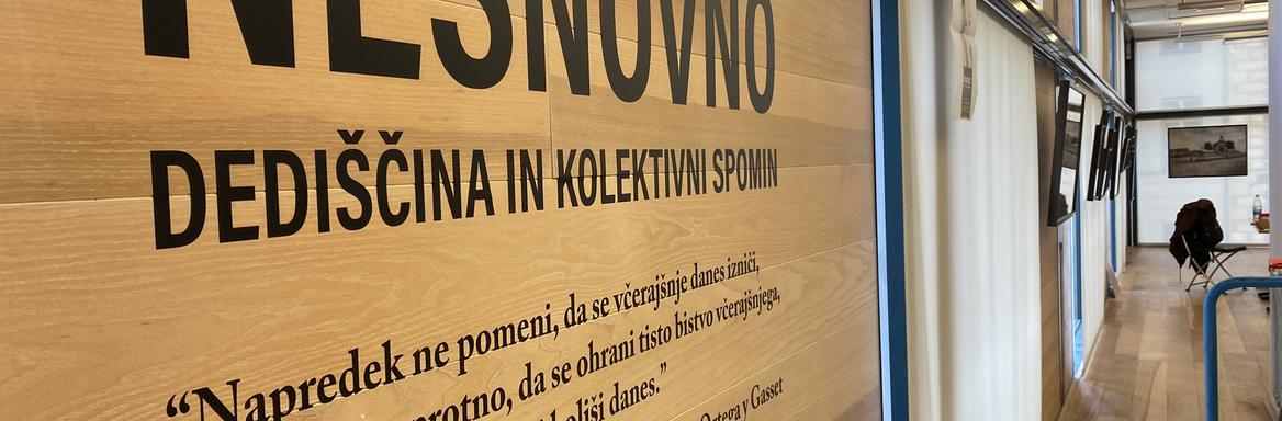 V SEM te dni postavljamo gostujočo razstavo iz Španije: Nesnovno. Dediščina in kolektivni spomin