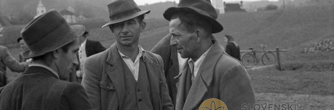 Barantanje na sejmu v Mokronogu, 1951 / Dokumentacija SEM (foto: S. Vilfan) 