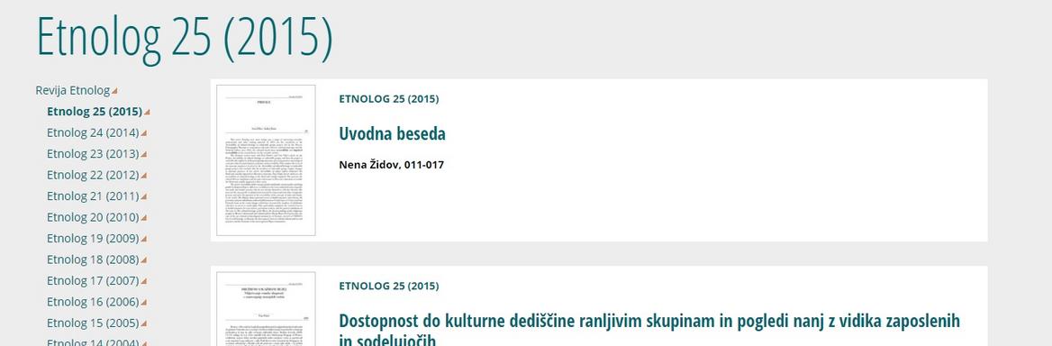 Zaslonska slika Etnologa 2015