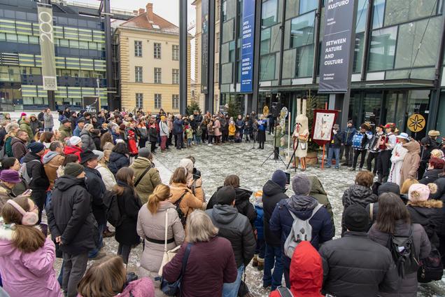 Na slovenski kulturni praznik smo v SEM odprli priložnostno razstavo Vrbišće šjme! Foto: Blaž Verbič