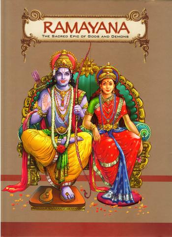 Naslovnica knjige Ramayana: the sacred epic of gods and demons