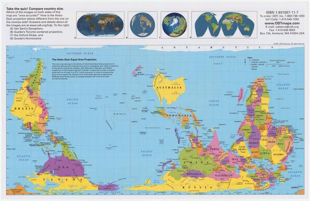 Hobo-Dyer Equal Area Projection (Cornell University Library)