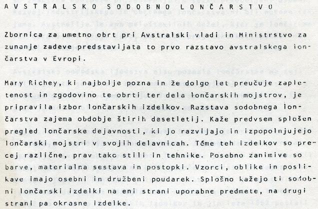 Naslovnica kataloga Avstralsko sodobno lončarstvo