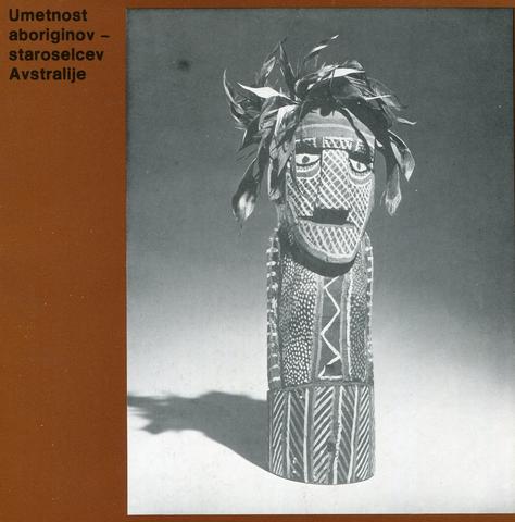 Naslovnica kataloga Umetnost aboriginov - staroselcev Avstralije