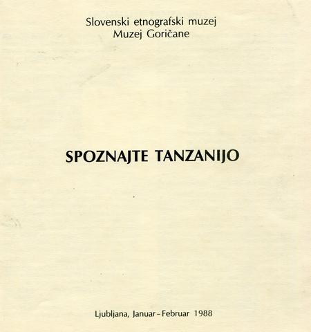 Naslovnica kataloga Spoznajte Tanzanijo 