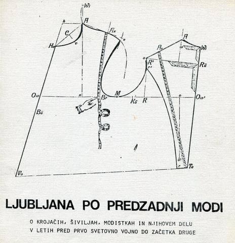 Naslovnica kataloga Ljubljana po predzadnji modi
