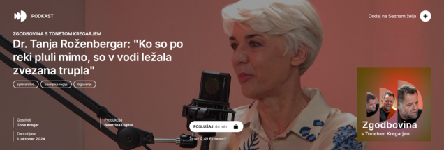 Tanja Roženbergar na podcastu