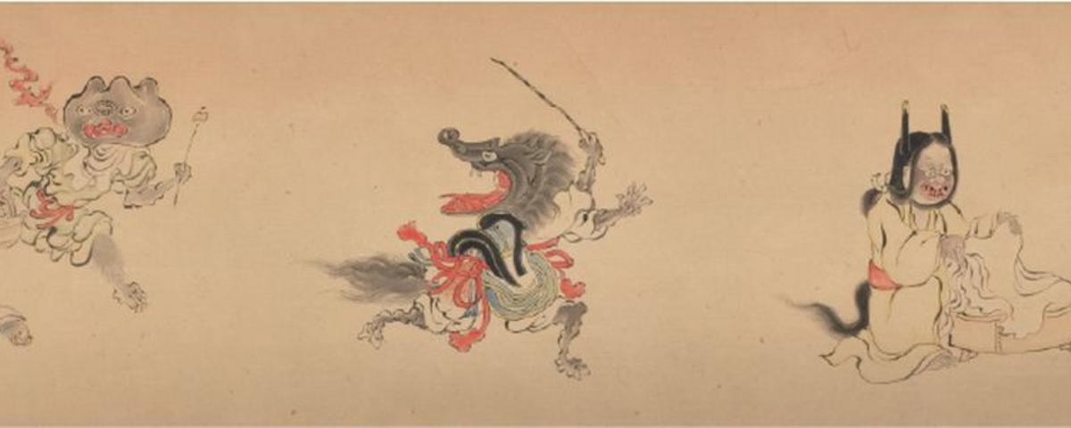 Five Yōkai Monsters, scroll, Edo period (1615 – 1868)
