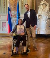 Alenka Simikič in Miha Špiček, vodja Dokumentacije SEM