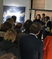 Odprtje razstave Čas in nematerialnost. Foto: Irena Plešivčnik