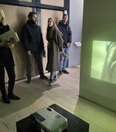 Odprtje razstave Čas in nematerialnost. Foto: Irena Plešivčnik