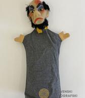 Ročna lutka – lik moškega z buško / Nemčija / 2. polovica 20. stoletja / zbirka SEM