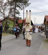 White hunter and flag bearer, 2022. Photo: Miha Špiček.