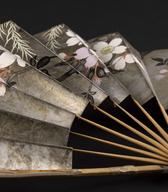 Fan, wood, painted paper, Japan, late 19th or early 20th century (detail), foto Blaž Verbič.