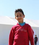 Otrok v begunskem centru Idomeni