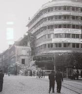 Gradnja palače Bata, Ljubljana, 1940 Foto: Peter Naglič