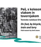 Peš, s kolesom, vlakom in tovornjakom