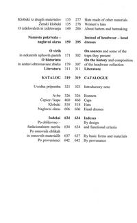 Table of contents (second page)