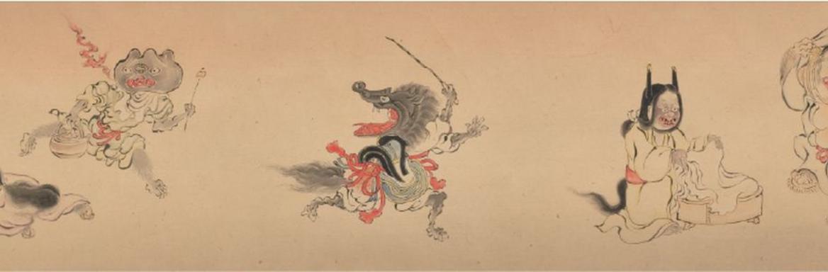 Five Yōkai Monsters, scroll, Edo period (1615 – 1868)