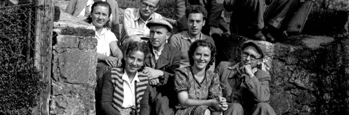 Prva Orlova terenska ekipa v Škocjanu na Dolenjskem, 1948. Hrani Dokumentacija SEM