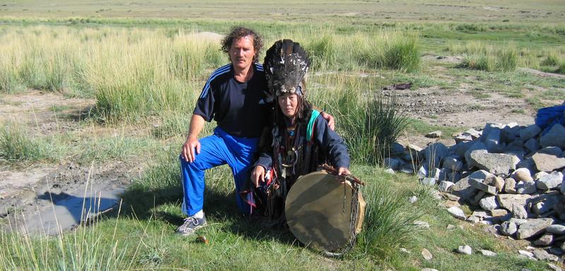 Marjan Ogorevc med šamani