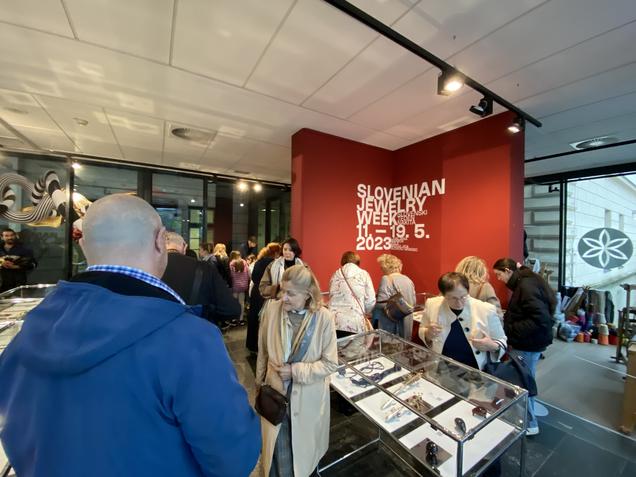 Odprtje razstave Slovenskega tedna nakita