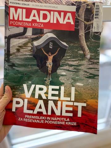 Naslovnica posebne izdaje z naslovom Podnebna kriza