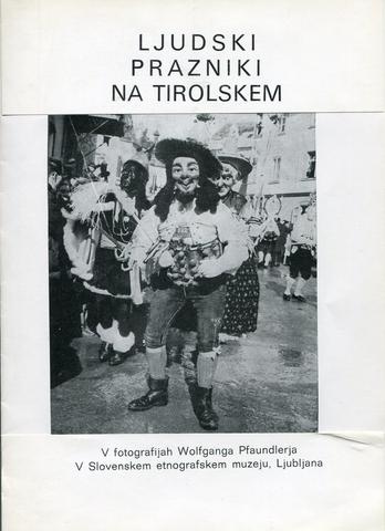 Naslovnica kataloga Ljudski prazniki na Tirolskem
