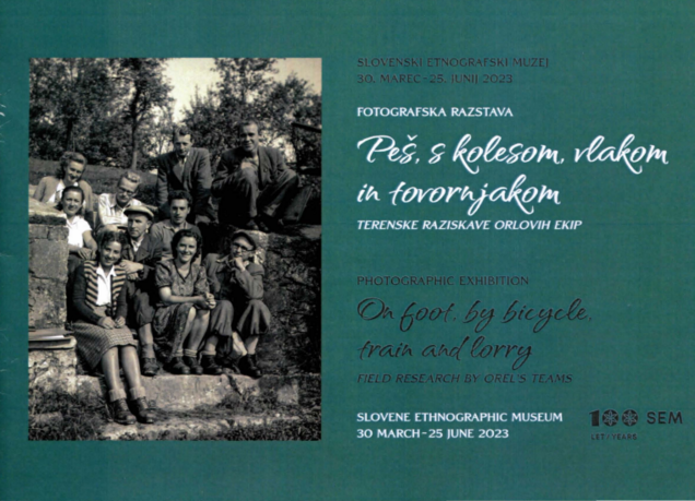 Peš, s kolesom, vlakom in tovornjakom