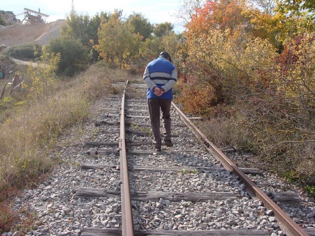 Hoja po opuščeni progi Kanfanar – Rovinj, oktober 2011. Foto: Zasebni arhiv avtorja.