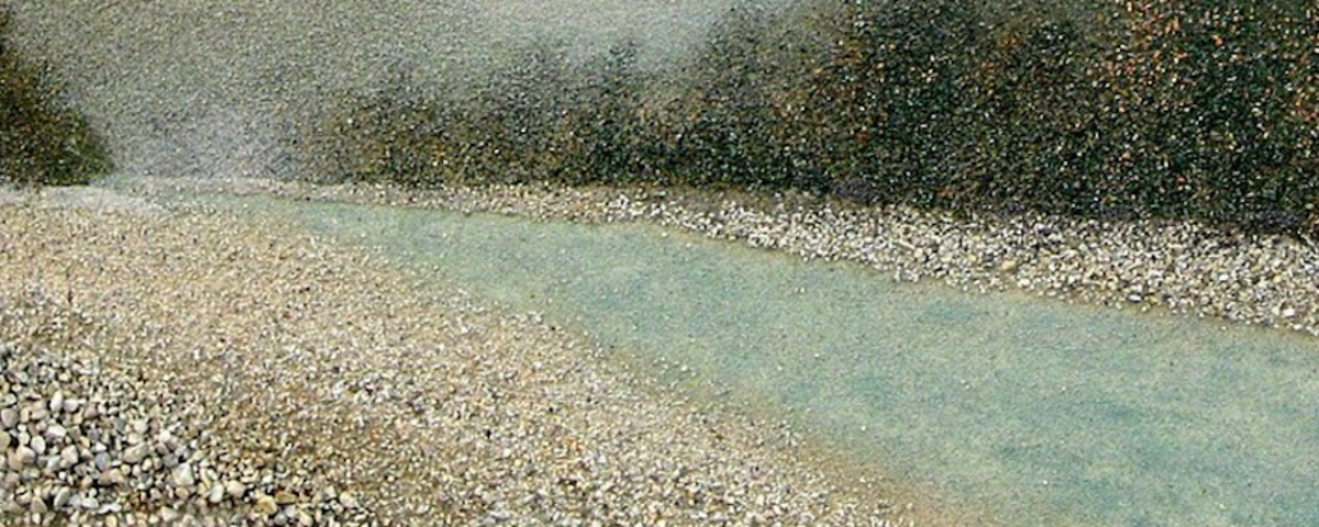 Slika iz razstave Ko v pesku lebdijo zgodbe