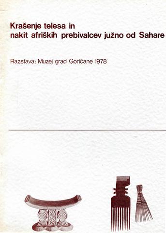 Krašenje telesa in nakit afriških prebivalcev južno od Sahare