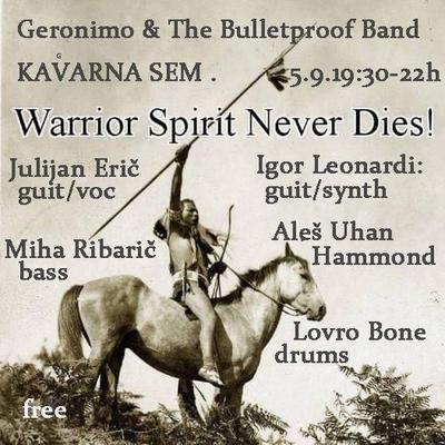 Geronimo & The Bulletproof band, koncert