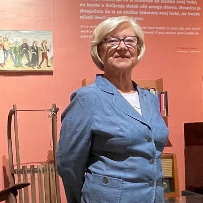Brigita Rupnik na razstavi Človek in čas, Foto: SEM