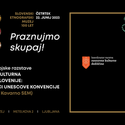 Nesnovna kulturna dediščina Slovenije: Ob 20-letnici Unescove Konvencije, odprtje panojske razstave 