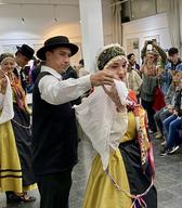 V Argentini je potekalo odprtje panojske potujoče razstave Nesnovna kulturna dediščina Slovenije v luči Unescove Konvencije. Foto: Slovensko veleposlaništvo v Buenos Airesu, 2023.