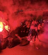 Ognjeni spektakel v Podkorenu. Foto: Adela Pukl.