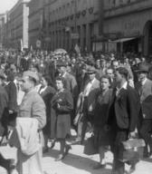 Prvomajska parada v Ljubljani, 1946. Foto: Karel Holynski