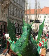Ljubljanski zmaj na karnevalu 2012. Foto: M. Frelih