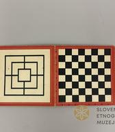 Igralna plošča za šah, damo in mlin / Nemčija / 2. polovica 20. stoletja / zbirka SEM