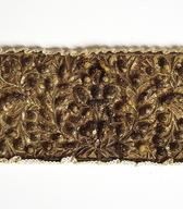 Čelnik, izvezen v reliefni zlati vezenini / okolica Moravč / iz zbirke SEM / foto: J. Žagar. 