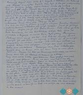 List nonovega dnevnika, napisanega na hrbtni strani koledarja. 
