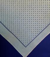 Ženska naglavna ruta iz potiskanega bombaža, del poletne delovne oprave kmečke dninarice / Mengeš / v rabi do 2. sv. v. / iz zbirke SEM / foto: J. Žagar. 