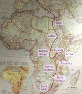 Zemljevid, ki prikazuje njegovo prvo pot po afriških deželah, je bil del Foitove zapuščine Muzeju Velenje. Razstavljen je na razstavi Afrika 1931 – Foitovi fotografski zapisi na steklu. Foto: Tina Palaić