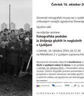 Gluhi v Ljubljani - vabilo