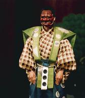 Tradicionalna japonska maska na odru