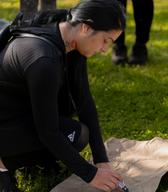 Rominje na delavnici trajnostnega vrtnarjenja z Aljažem Planklom iz podjetja Naj raste d.o.o., Lendava, 24. maj 2025. Foto: Sandi Horvat.