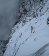 Alpinizem  Dolga Nemška smer v Triglavski severni steni, 2016, foto: Martin Žumer